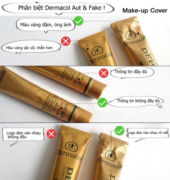 cách phân biệt dermacol chính hãng  và không chíanh hãng