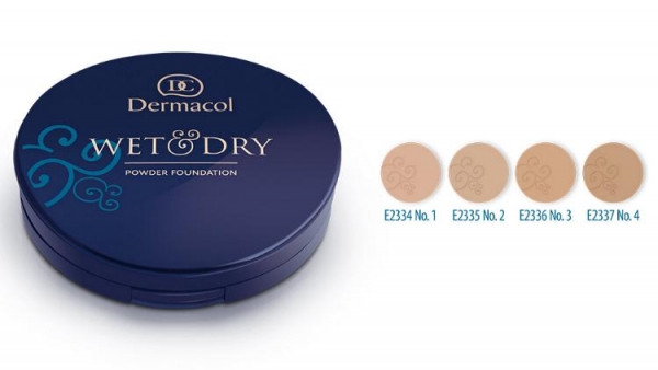 Wet and Dry Powder Foundation closed with shades